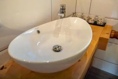 Ein Badezimmer in der Unterkunft Ferienwohnungen Seraphine und Theresia