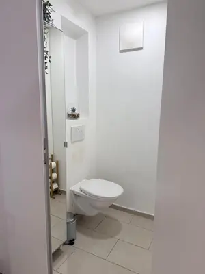 Ein Badezimmer in der Unterkunft Glück am See - Apartment mit Seezugang