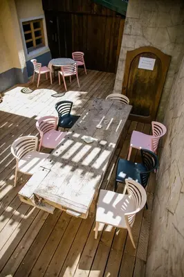 Grundriss der Unterkunft Apartment Aussee- Atelier Salzherrenhof- Küche, WLAN, Netflix