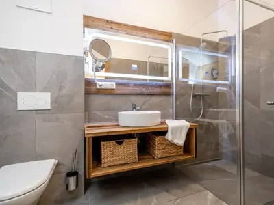 Ein Badezimmer in der Unterkunft Haus Estelle