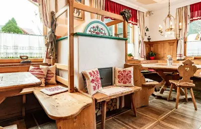 Ein Sitzbereich in der Unterkunft Hotel Gleimingerhof - Reiteralm