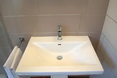 Ein Badezimmer in der Unterkunft Haus Susanne