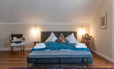 Ein Bett oder Betten in einem Zimmer der Unterkunft Bergvilla Oberon - Your Austrian Home