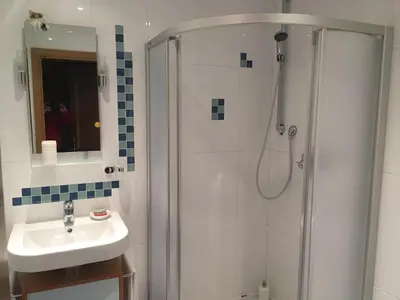 Ein Badezimmer in der Unterkunft Gasthof Oberer Bräuer