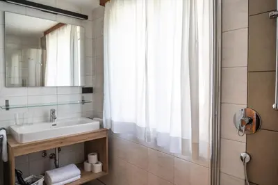 Ein Badezimmer in der Unterkunft Gasthof Schöntal