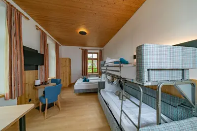 Ein Bett oder Betten in einem Zimmer der Unterkunft Haus Weyregg - Pension