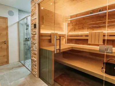 Ein Badezimmer in der Unterkunft Chalet Thor
