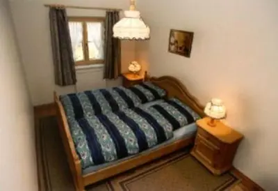 Ein Bett oder Betten in einem Zimmer der Unterkunft Ferienhaus Feuerer