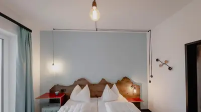 Ein Bett oder Betten in einem Zimmer der Unterkunft Bett & Berg Bad Ischl, Self Check-In