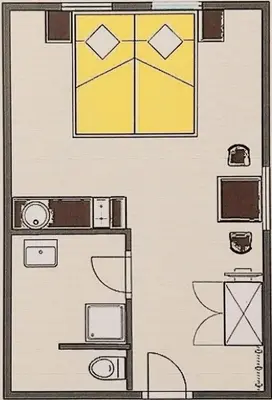 Grundriss der Unterkunft Appartements Zauchenseeblick Thunhart