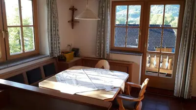 Ein Bett oder Betten in einem Zimmer der Unterkunft Ferienwohnung Appesbacher
