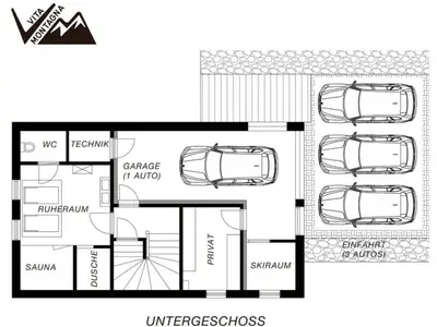 Grundriss der Unterkunft Vita Montagna