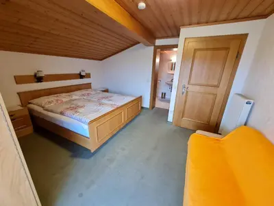 Ein Bett oder Betten in einem Zimmer der Unterkunft Apartement Obweghof Abtenau, Salzburger Land