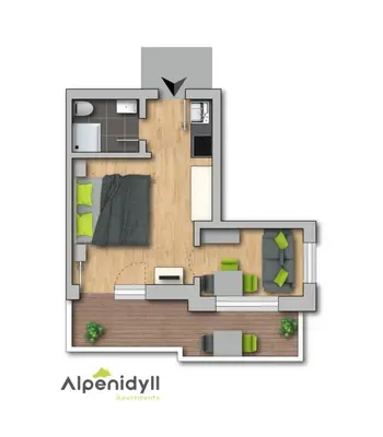 Grundriss der Unterkunft Soldanella 3 by Alpenidyll Apartments