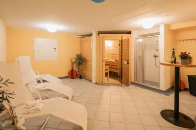 Ein Sitzbereich in der Unterkunft Appartementhaus Samson Fanningberg