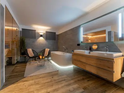 Ein Badezimmer in der Unterkunft Chalet Hirschblick
