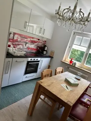 Küche/Küchenzeile in der Unterkunft Ferienwohnung Christine am Weissenbach
