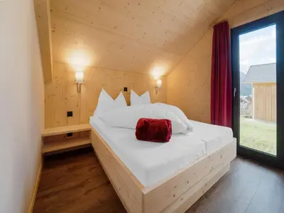 Ein Bett oder Betten in einem Zimmer der Unterkunft Chalet in Hohentauern nahe Skilift