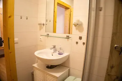 Ein Badezimmer in der Unterkunft Gasthof-Pension Riedl