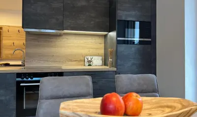 Ein Sitzbereich in der Unterkunft Apartments Monika - Altenmarkt