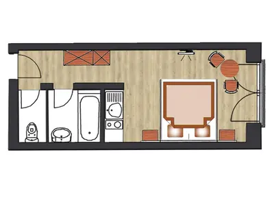 Grundriss der Unterkunft MIA Appartements - non-serviced Appartements