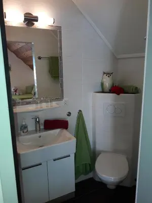 Ein Badezimmer in der Unterkunft Pfeifferhof
