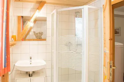 Ein Badezimmer in der Unterkunft Ferienalm Schitter