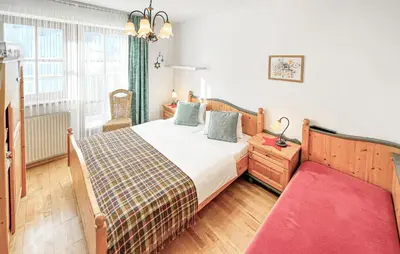 Ein Bett oder Betten in einem Zimmer der Unterkunft Gemuetliche Ferienwohnung