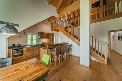 Küche/Küchenzeile in der Unterkunft Oberweiglhof Penthouse