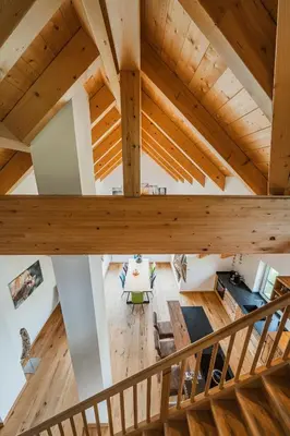 Ein Sitzbereich in der Unterkunft Oberweiglhof Penthouse