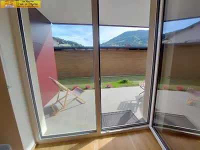 Ein allgemeiner Bergblick oder ein Berglick von der Ferienwohnung aus