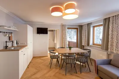 Küche/Küchenzeile in der Unterkunft Familienhotel Felsenhof