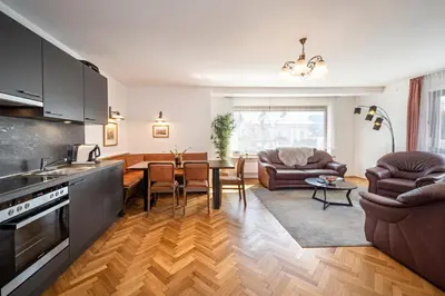 Küche/Küchenzeile in der Unterkunft Haus Kindler