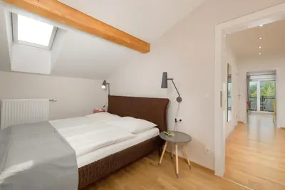 Ein Bett oder Betten in einem Zimmer der Unterkunft Appartementhaus Winter