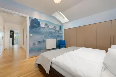 Ein Bett oder Betten in einem Zimmer der Unterkunft Appartementhaus Winter