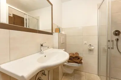Ein Badezimmer in der Unterkunft Winklhütte