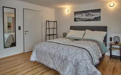 Ein Bett oder Betten in einem Zimmer der Unterkunft Keramikhaus Gmunden