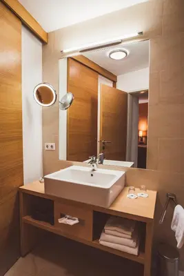 Ein Badezimmer in der Unterkunft Heritage Hotel Hallstatt