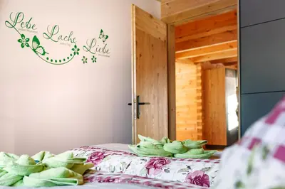 Ein Bett oder Betten in einem Zimmer der Unterkunft Köck-Chalet