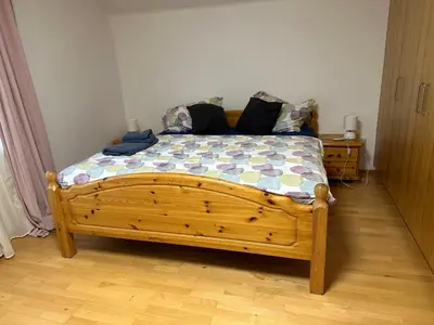 Ein Bett oder Betten in einem Zimmer der Unterkunft Dachsteinblick apartment