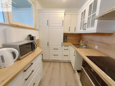Küche/Küchenzeile in der Unterkunft Apartment Panoramablick
