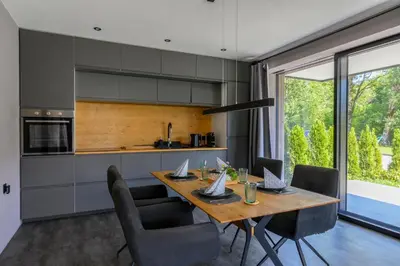 Küche/Küchenzeile in der Unterkunft Dachsteinwest, Ski-in Ski-out Luxury Apartment, Free Parkplatz