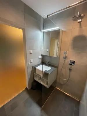 Ein Badezimmer in der Unterkunft Planai Apartment Eishöhle