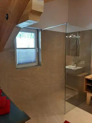 Ein Badezimmer in der Unterkunft Ferienwohnung Leni