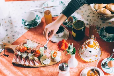 Essen in der Ferienwohnung oder in der Nähe