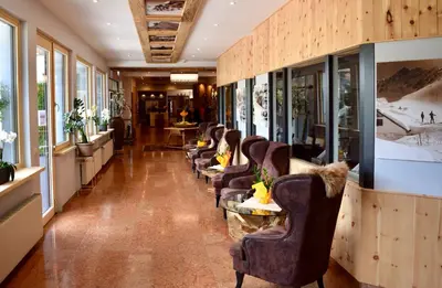 Ein Sitzbereich in der Unterkunft Gosau Apartment 307