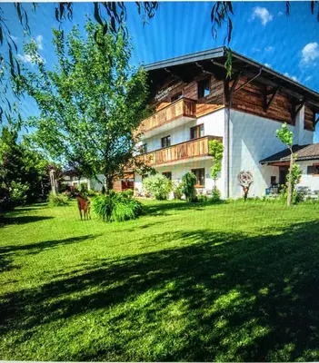 Ein Garten an der Unterkunft Haus Alexandra