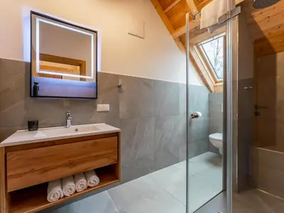 Ein Badezimmer in der Unterkunft Mountain Chalet Luxx