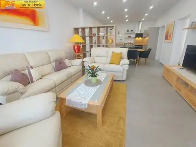 Ein Sitzbereich in der Unterkunft Apartment Marina
