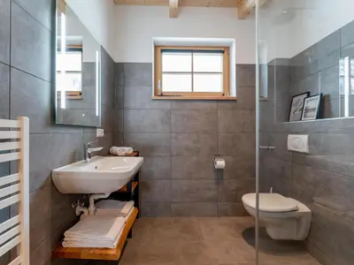 Ein Badezimmer in der Unterkunft Chalet Pretzel